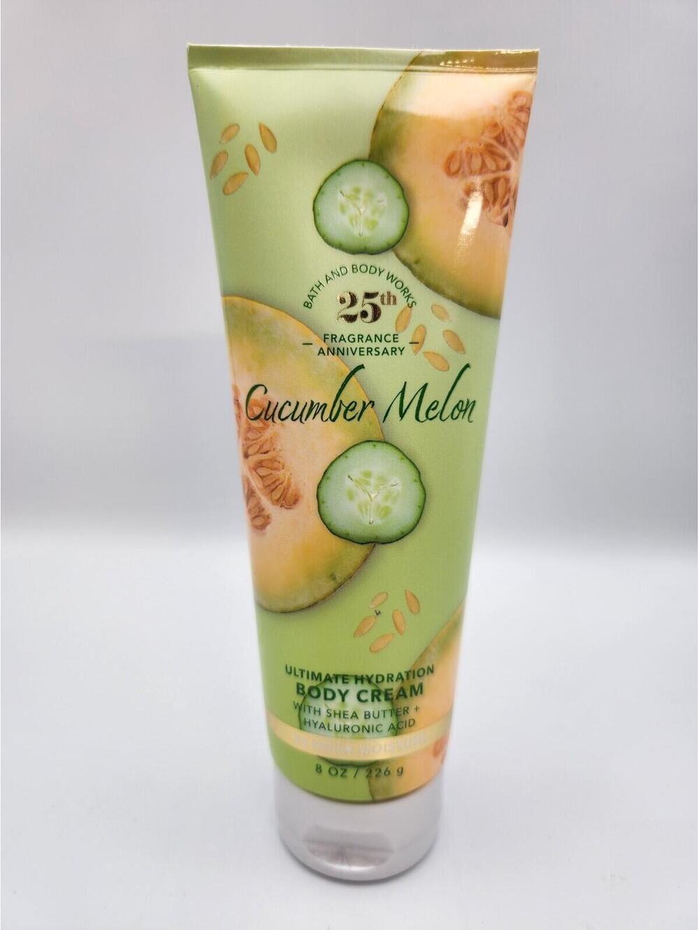 Bath & Body Works Cucumber Melon Ultimate Hydration Body Cream 8oz NEW 25th F3